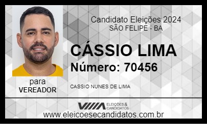 Candidato CÁSSIO LIMA 2024 - SÃO FELIPE - Eleições