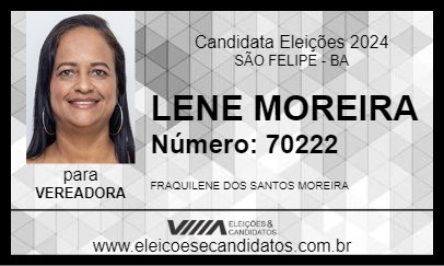 Candidato LENE MOREIRA 2024 - SÃO FELIPE - Eleições