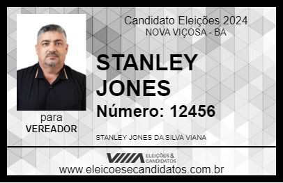 Candidato STANLEY JONES 2024 - NOVA VIÇOSA - Eleições