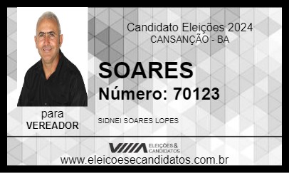 Candidato SIDNEI DA SUELI 2024 - CANSANÇÃO - Eleições