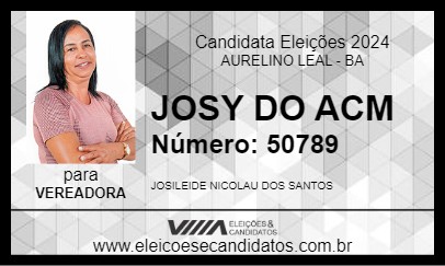 Candidato JOSY DO ACM 2024 - AURELINO LEAL - Eleições