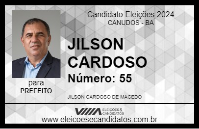 Candidato JILSON CARDOSO 2024 - CANUDOS - Eleições