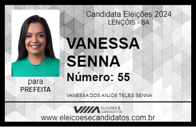 Candidato VANESSA SENNA 2024 - LENÇÓIS - Eleições