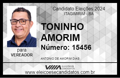 Candidato TONINHO AMORIM 2024 - ITAGIMIRIM - Eleições