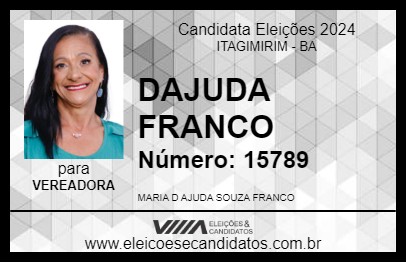 Candidato DAJUDA FRANCO 2024 - ITAGIMIRIM - Eleições