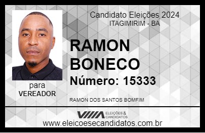 Candidato RAMON BONECO 2024 - ITAGIMIRIM - Eleições