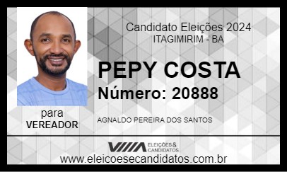 Candidato PEPY COSTA 2024 - ITAGIMIRIM - Eleições