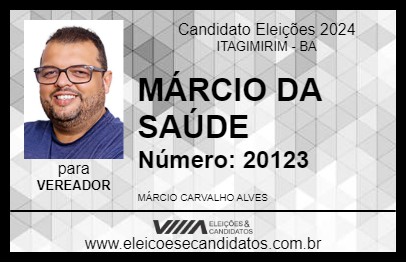 Candidato MÁRCIO DA SAÚDE 2024 - ITAGIMIRIM - Eleições