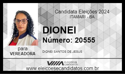 Candidato DIONEI 2024 - ITAMARI - Eleições