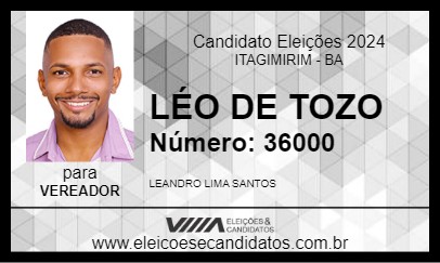 Candidato LÉO DE TOZO 2024 - ITAGIMIRIM - Eleições