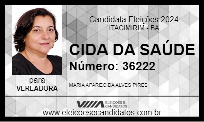 Candidato CIDA DA SAÚDE 2024 - ITAGIMIRIM - Eleições