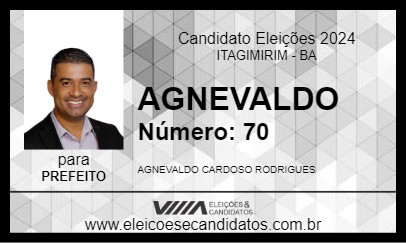 Candidato AGNEVALDO 2024 - ITAGIMIRIM - Eleições