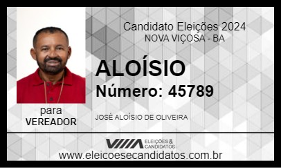 Candidato ALOÍSIO 2024 - NOVA VIÇOSA - Eleições