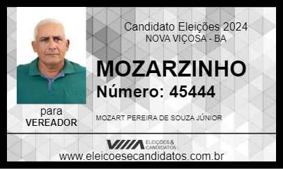 Candidato MOZARZINHO 2024 - NOVA VIÇOSA - Eleições