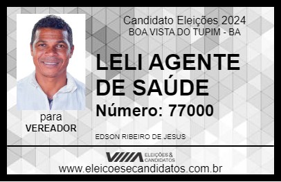 Candidato LELI AGENTE DE SAÚDE 2024 - BOA VISTA DO TUPIM - Eleições