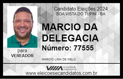 Candidato MARCIO DA DELEGACIA 2024 - BOA VISTA DO TUPIM - Eleições