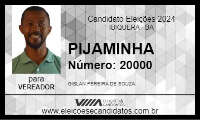 Candidato PIJAMINHA 2024 - IBIQUERA - Eleições