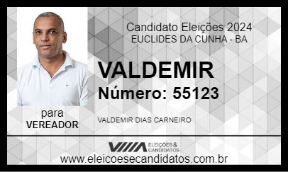 Candidato VALDEMIR 2024 - EUCLIDES DA CUNHA - Eleições