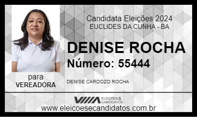 Candidato DENISE ROCHA 2024 - EUCLIDES DA CUNHA - Eleições