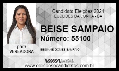 Candidato BEISE SAMPAIO 2024 - EUCLIDES DA CUNHA - Eleições