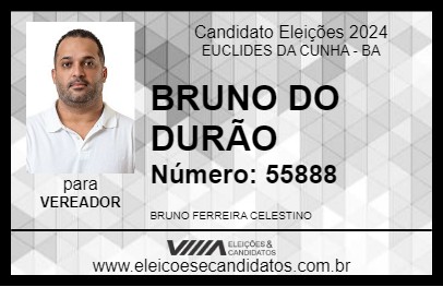 Candidato BRUNO DO DURÃO 2024 - EUCLIDES DA CUNHA - Eleições