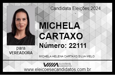 Candidato MICHELA CARTAXO 2024 - BRUMADO - Eleições