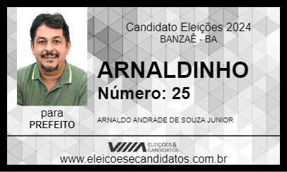 Candidato ARNALDINHO 2024 - BANZAÊ - Eleições