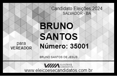 Candidato BRUNO SANTOS 2024 - SALVADOR - Eleições