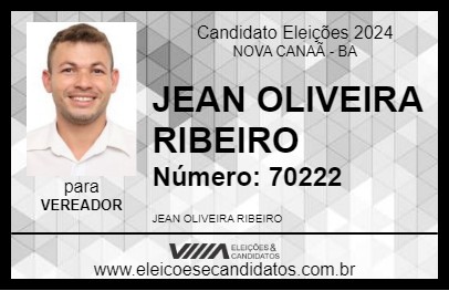 Candidato IRMÃO JEAN 2024 - NOVA CANAÃ - Eleições