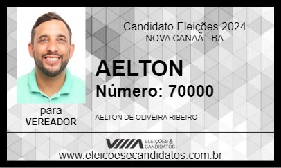 Candidato AELTON 2024 - NOVA CANAÃ - Eleições