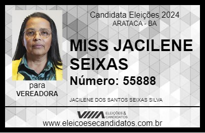 Candidato MISS JACILENE SEIXAS 2024 - ARATACA - Eleições