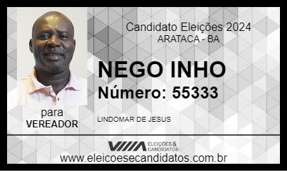 Candidato NEGO INHO 2024 - ARATACA - Eleições