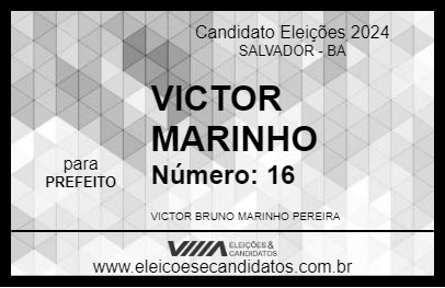 Candidato VICTOR MARINHO 2024 - SALVADOR - Eleições