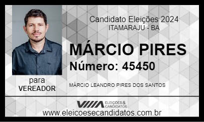 Candidato MÁRCIO PIRES 2024 - ITAMARAJU - Eleições