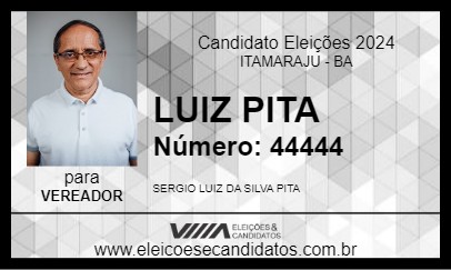 Candidato LUIZ PITA 2024 - ITAMARAJU - Eleições