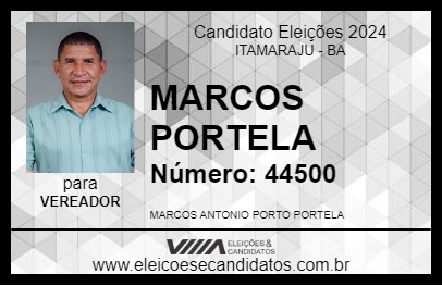 Candidato MARCOS PORTELA 2024 - ITAMARAJU - Eleições