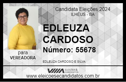 Candidato EDLEUZA CARDOSO 2024 - ILHÉUS - Eleições