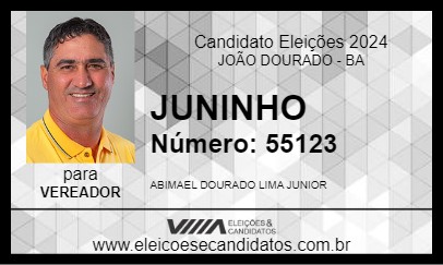 Candidato JUNINHO 2024 - JOÃO DOURADO - Eleições