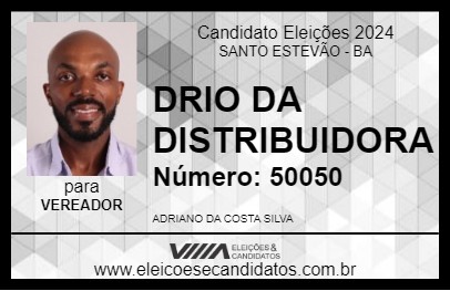 Candidato DRIO DA DISTRIBUIDORA 2024 - SANTO ESTEVÃO - Eleições