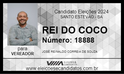 Candidato REI DO COCO 2024 - SANTO ESTEVÃO - Eleições