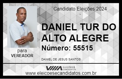 Candidato DANIEL TUR DO ALTO ALEGRE 2024 - SERRINHA - Eleições