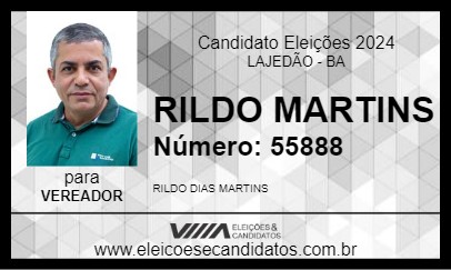 Candidato RILDO MARTINS 2024 - LAJEDÃO - Eleições