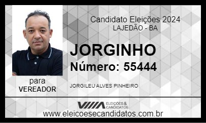 Candidato JORGINHO 2024 - LAJEDÃO - Eleições