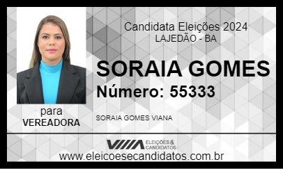 Candidato SORAIA GOMES 2024 - LAJEDÃO - Eleições