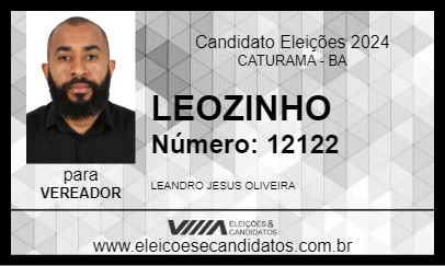 Candidato LEOZINHO 2024 - CATURAMA - Eleições