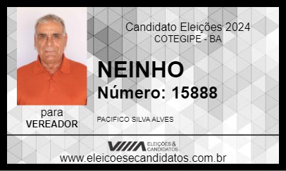 Candidato NEINHO 2024 - COTEGIPE - Eleições