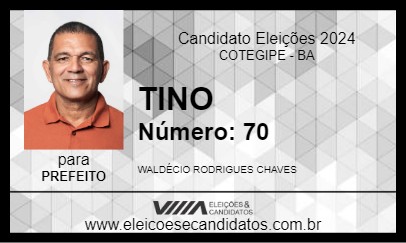 Candidato TINO 2024 - COTEGIPE - Eleições