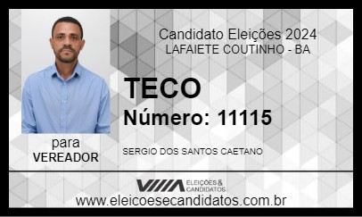 Candidato TECO 2024 - LAFAIETE COUTINHO - Eleições