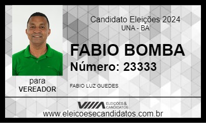 Candidato FABIO BOMBA 2024 - UNA - Eleições