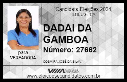 Candidato DADAI DA GAMBOA 2024 - ILHÉUS - Eleições